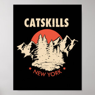 Poster Catskills Nova York Ny Caminhada Montanhas Camiset