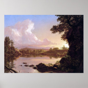 Poster Cattécnica Creek por Frederic Edwin Church