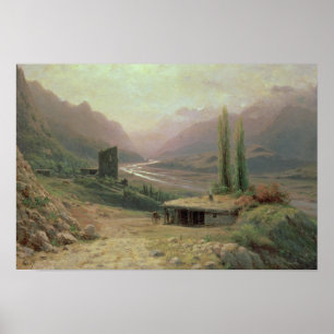 Pôster Caucasian Canyon, 1893