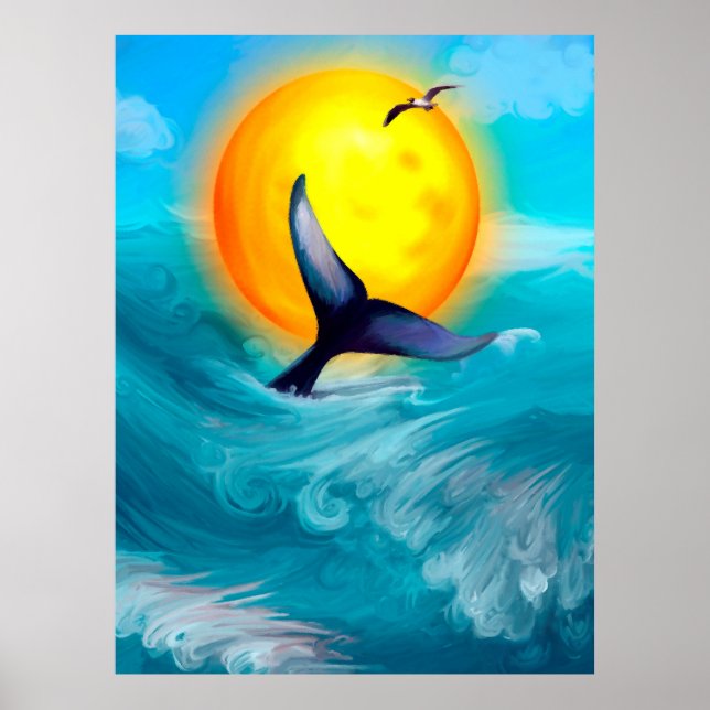 Poster Caudas de pores do sol (Frente)
