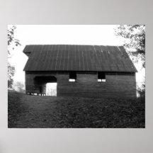 Caughron Barn, Cades Cove, b&w
