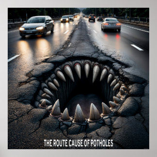 Poster Causa de Potholes