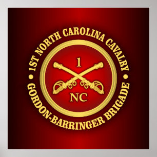 Pôster Cavalaria de CSC -1st North Carolina