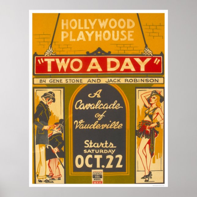 Poster CavalcadeVaudeville1938 WPA (Frente)