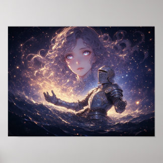 Poster Cavaleiro Celestial Apaixonado