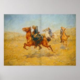 Poster Cavaleiro Corajoso Salvando um Sólido Colega