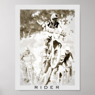 Poster Cavaleiro-da-motocross