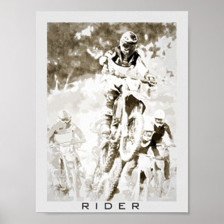 Poster Cavaleiro-da-motocross