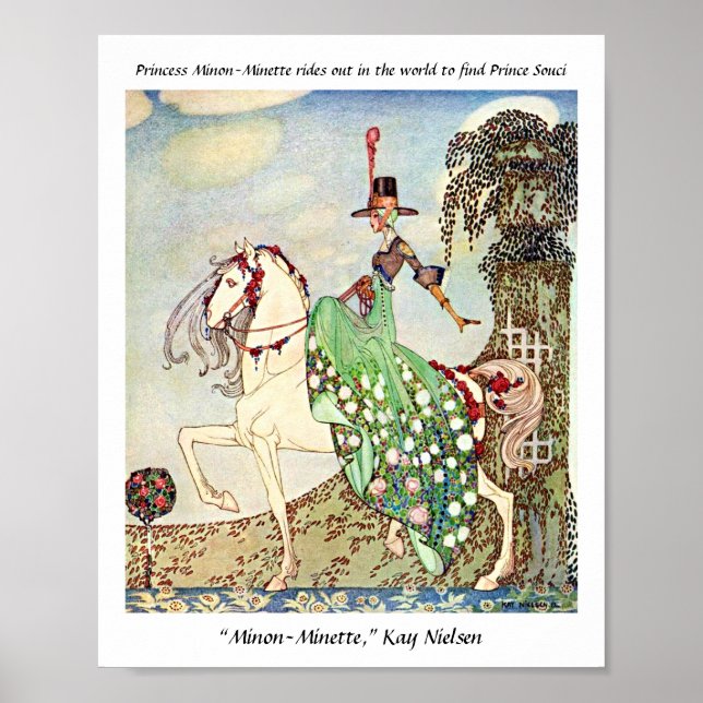 Poster Cavaleiro de conto de fadas de Rococo (Frente)