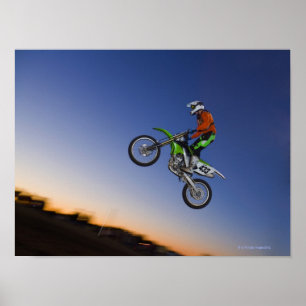 Pôster Cavaleiro de Motorcross