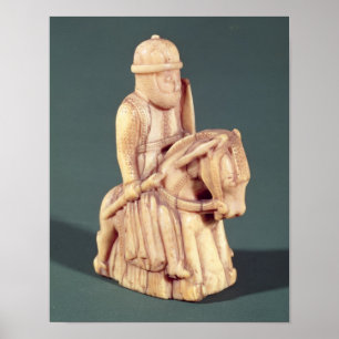 Pôster Cavaleiro de um grupo de xadrez