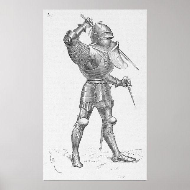 Poster Cavaleiro Desmontado (Frente)