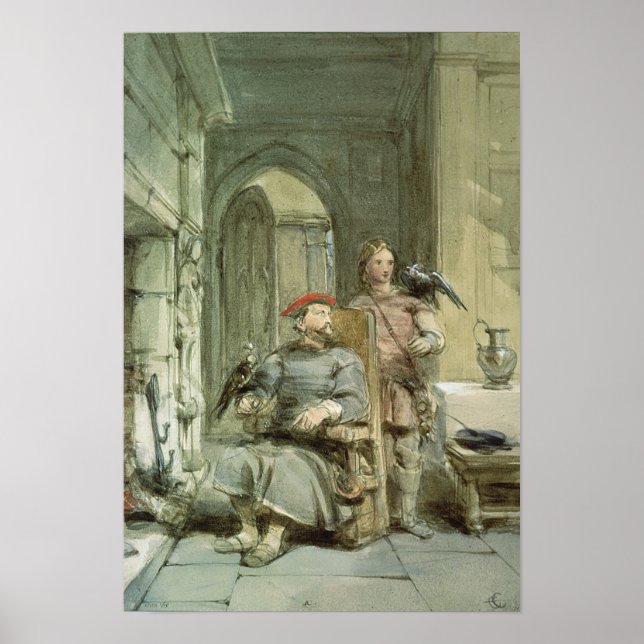 Poster Cavaleiro e Página (Frente)