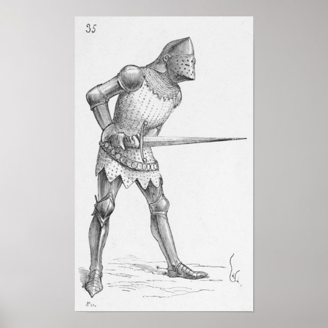 Pôster Cavaleiro Francês (Frente)