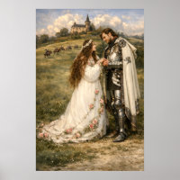 Cavaleiro Medieval, Castelo e Princesa