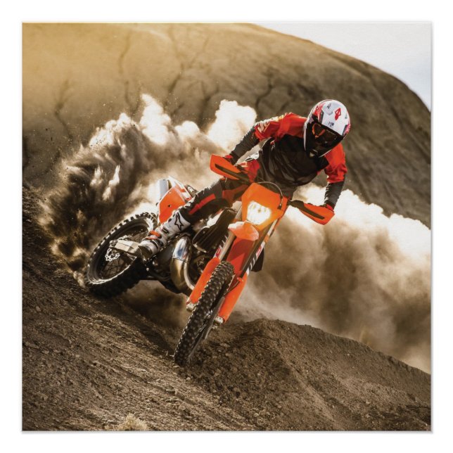 Pôster Cavaleiro Motocross (Frente)