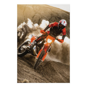 Pôster Cavaleiro Motocross