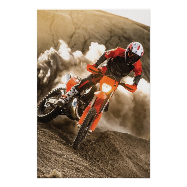 Pôster Cavaleiro Motocross (Frente)