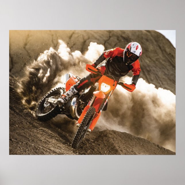 Poster Cavaleiro Motocross (Frente)
