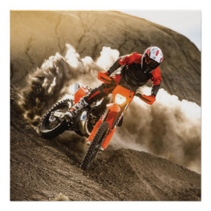 Pôster Cavaleiro Motocross
