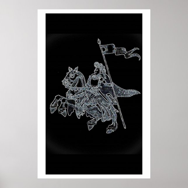 Poster Cavaleiro Negro (Frente)