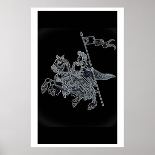 Poster Cavaleiro preto