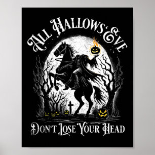 Poster Cavaleiro Sem Cabeça Pumpkin Face Feliz Venda de H