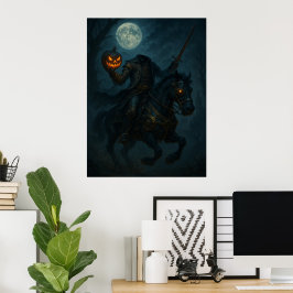 Poster Cavaleiro Sem Cabeça Steampunk Gótico