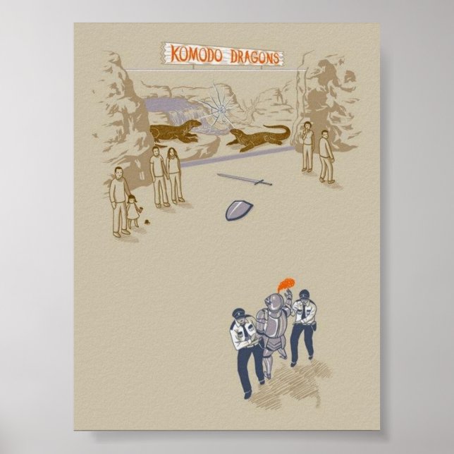 Poster Cavaleiros e Dragões (Frente)