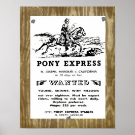 Pôster Cavaleiros Expressos de Pony West Wild