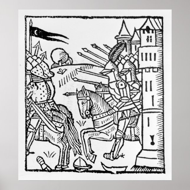 Poster Cavaleiros furiosos saem para lutar (Frente)