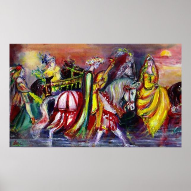 Pôster Cavaleiros na Noite (Frente)