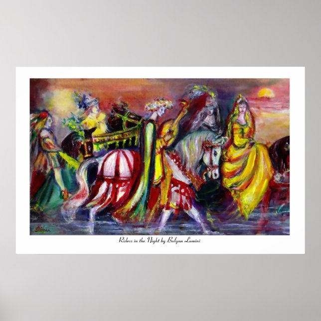 Pôster Cavaleiros na Noite (Frente)