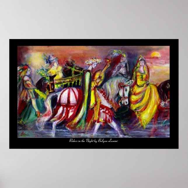 Pôster Cavaleiros na Noite (Frente)