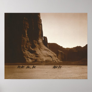 Pôster Cavaleiros no Canyon, 1904. Foto Antiga