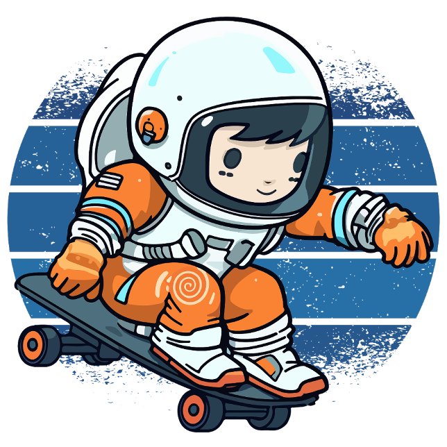 Poster Cavalgando Cometas (Bouncing through Space with Joyful Curiosity!)