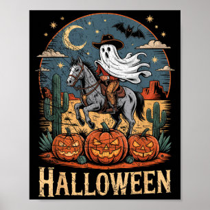 Poster Cavalgando Fantasma Temporada de Halloween