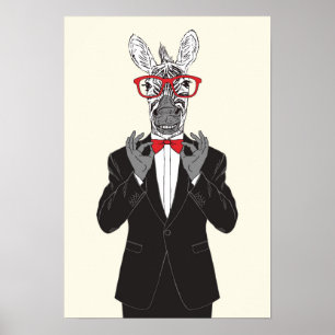 Poster Cavalheiro da zebra