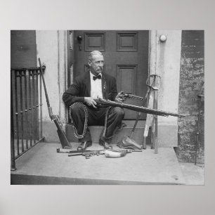 Pôster Cavalheiro Gunslinger, 1927. Foto do vintage