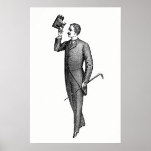 Pôster Cavalheiro Selfie do Victorian