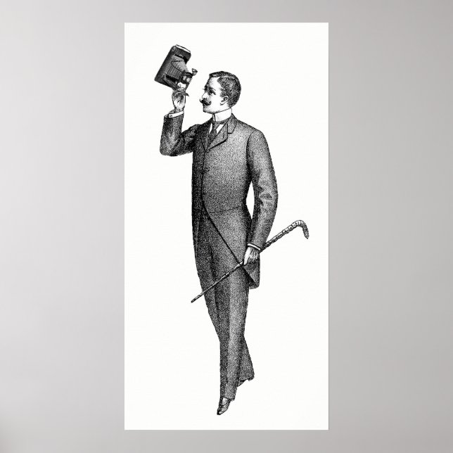 Pôster Cavalheiro Vitoriano Selfie (Frente)
