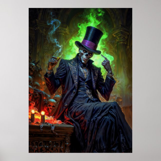 Poster Cavalheiro Vodu Baron Samedi (Frente)