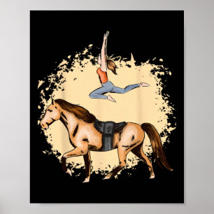 Poster Cavalo Amante do Cavalo Truque Andando Equestrian