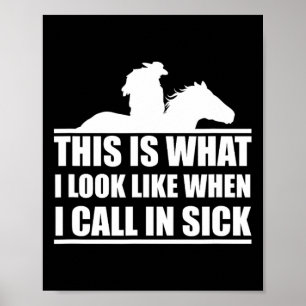 Poster Cavalo Andando É Como Eu Me Pareço Quando Chamo