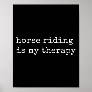 Poster Cavalo Andando É Minha Terapia