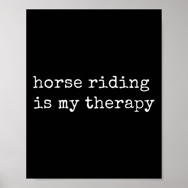 Poster Cavalo Andando É Minha Terapia (Frente)