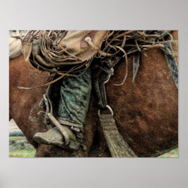 Poster Cavalo Andando Rodeio Ocidental