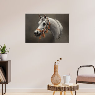 Poster Cavalo Árabe Arte Fina