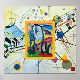 Pôster Cavalo Azul I por Franz Marc