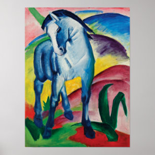 Poster Cavalo azul mim por Franz Marc